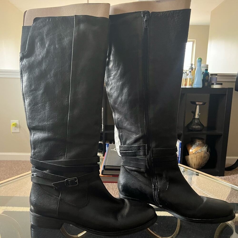 Arturo Chiang Black Riding Boots